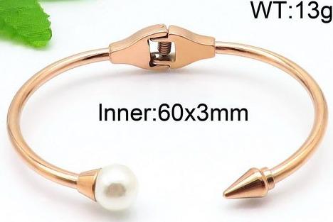 First Class! - Rose Gold Plated Bracelet Over Fine Stainless Steel!